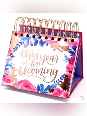 New bloom daily planners Perpetual Inspirational Desk Easel Calendar, Hand-Lette